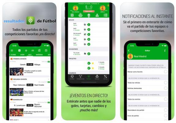 Mejores apps resultados futbol